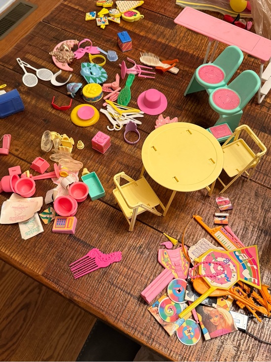 Barbie Other - Vintage Barbie Accessories Lot Furniture Music Rockers Chairs Masks 1980s 1990s